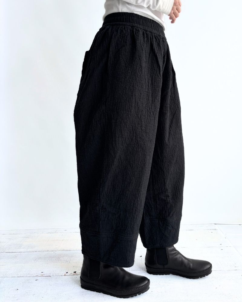 Original Random Stripe Quilted Nouveau Pants in Black