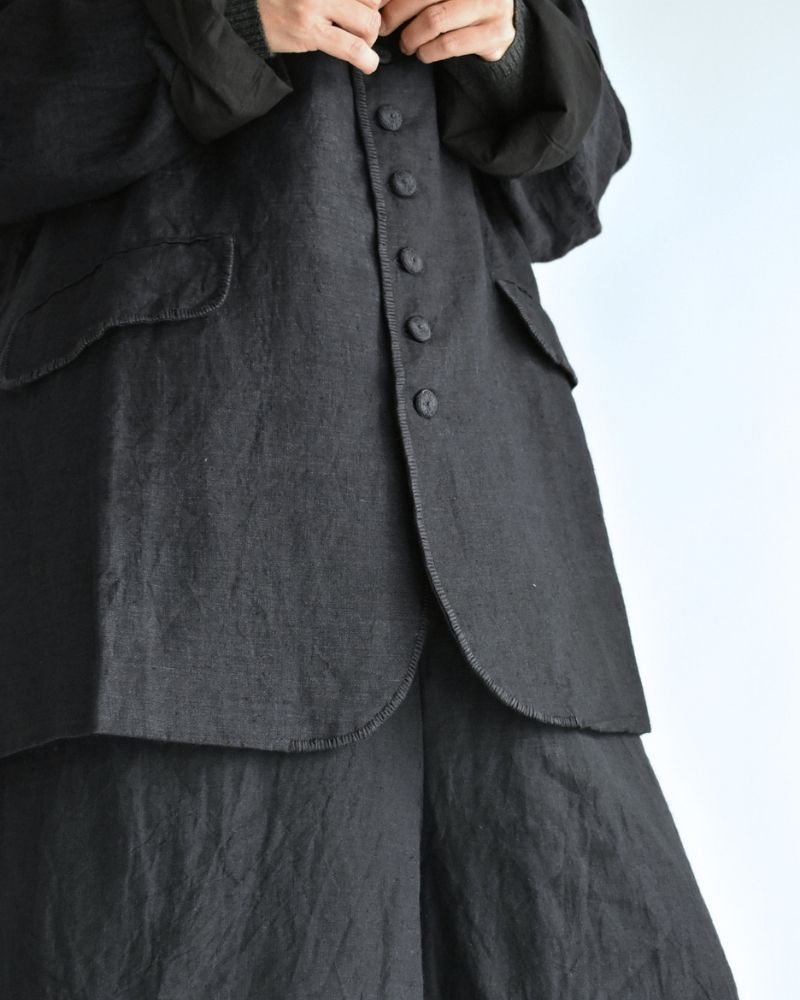 Handwoven 40 Linen Jacket in DarkNavy