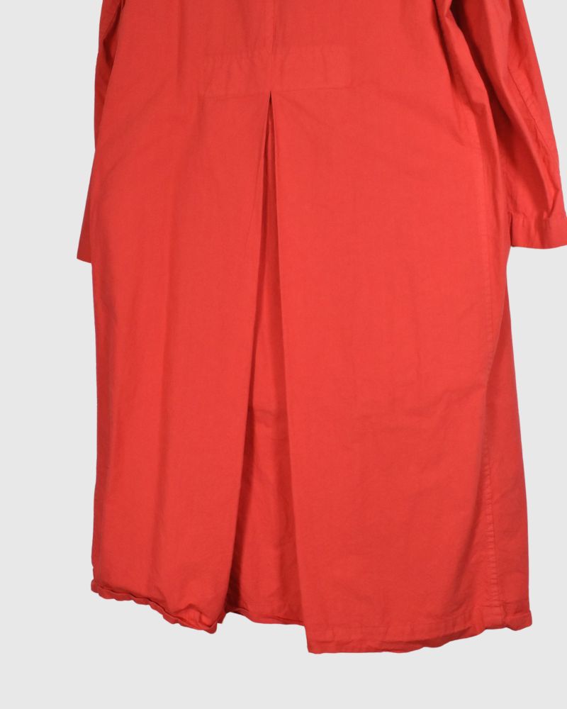 Double Button Coat in OrangeRed