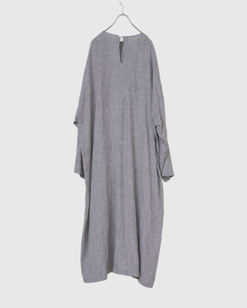 [Pre-order] S/S LA452 LINEN BIRDS EYE BIG POCKET URBAN ONE PIECE (Mid-March - End of March)