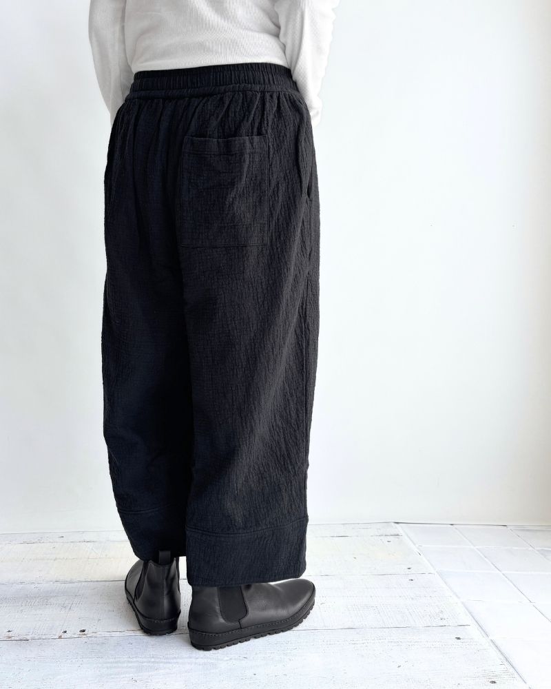Original Random Stripe Quilted Nouveau Pants in Black