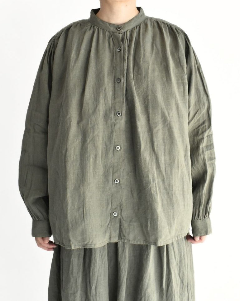 French Linen Shirt in Khaki