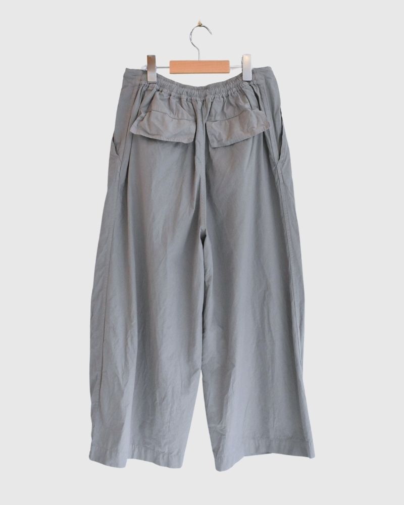 Cotton Silk Pants in Gray