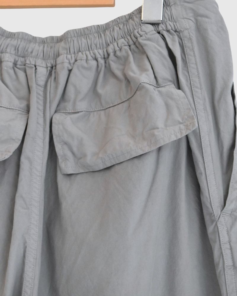 Cotton Silk Pants in Gray