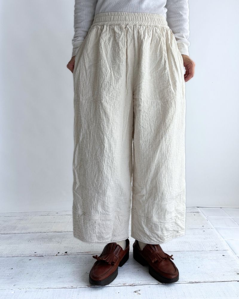 Original Random Stripe Quilted Nouveau Pants in Kinari