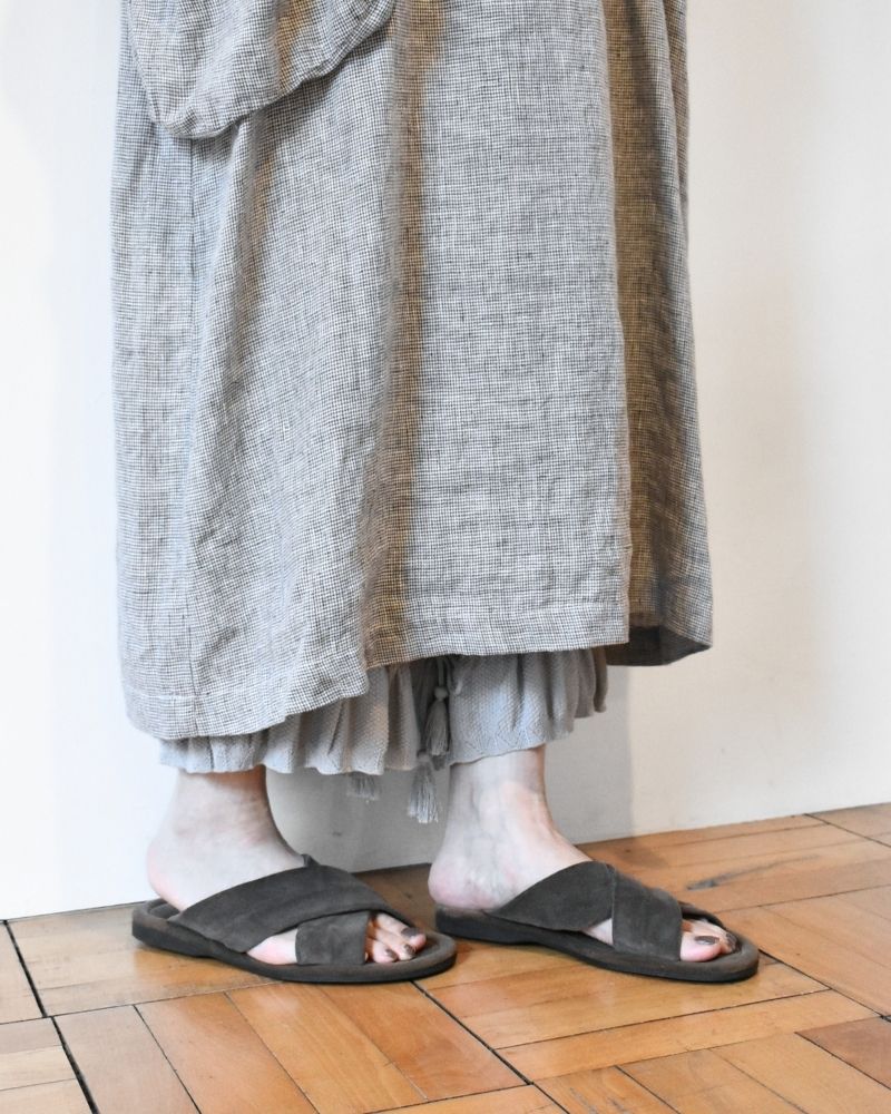 [Pre-order] S/S LA452 LINEN BIRDS EYE BIG POCKET URBAN ONE PIECE (Mid-March - End of March)