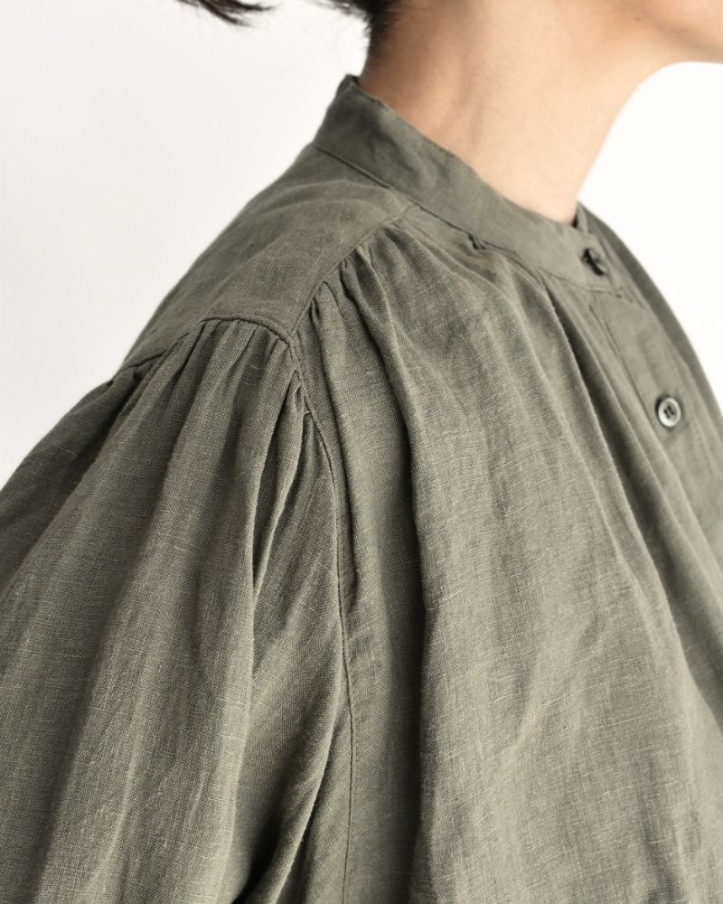 French Linen Shirt in Khaki