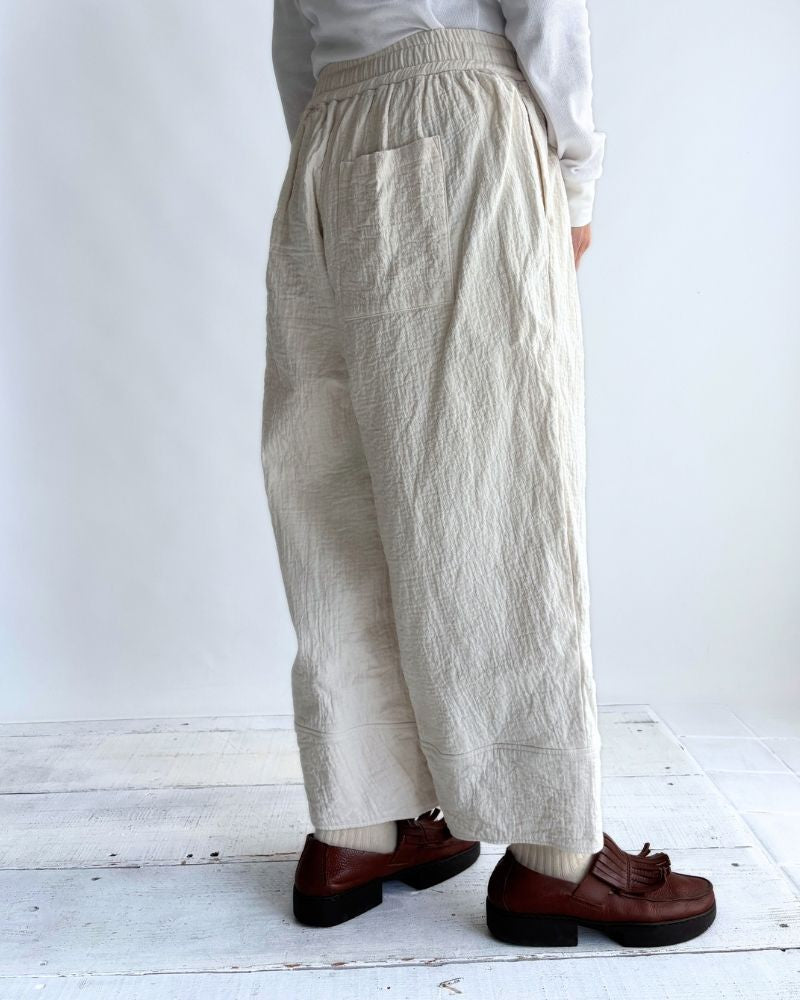 Original Random Stripe Quilted Nouveau Pants in Kinari