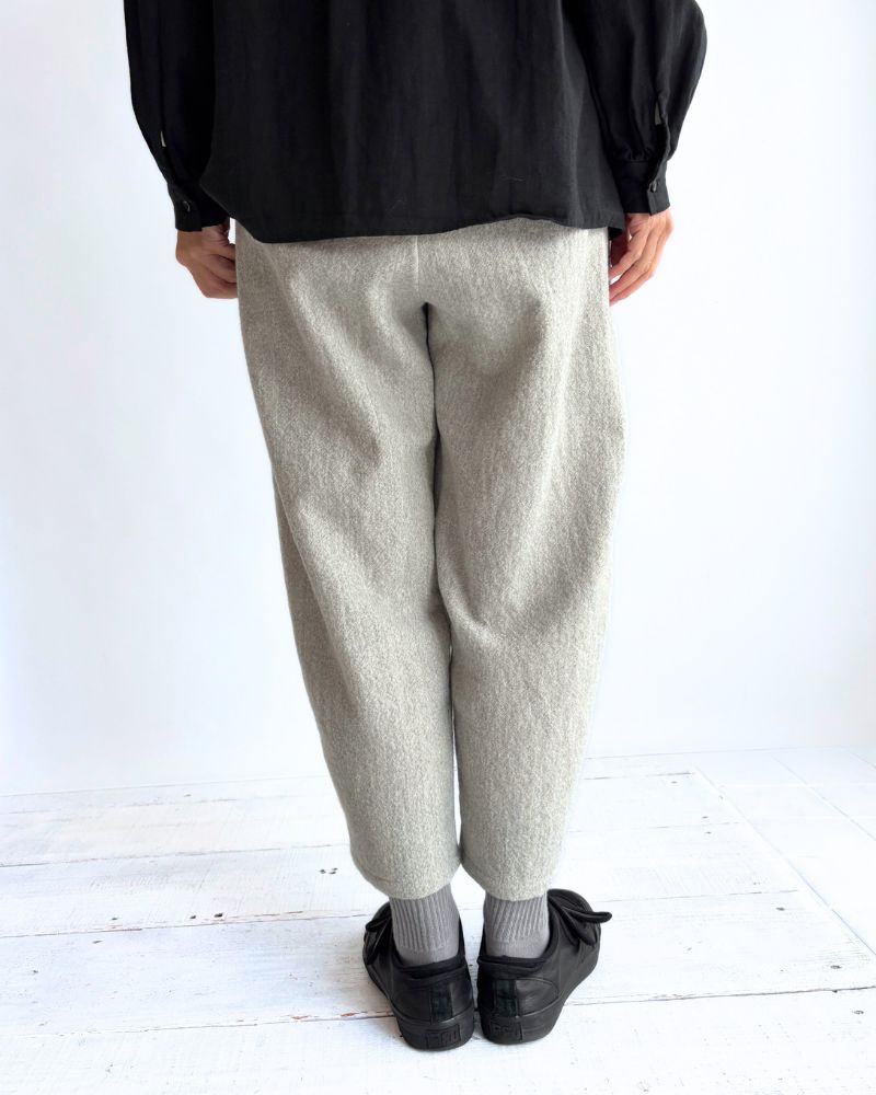 Cocoon Pants (Wool) in LightGray