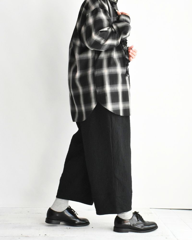 Original Random Stripe Quilted Nouveau Pants in Black
