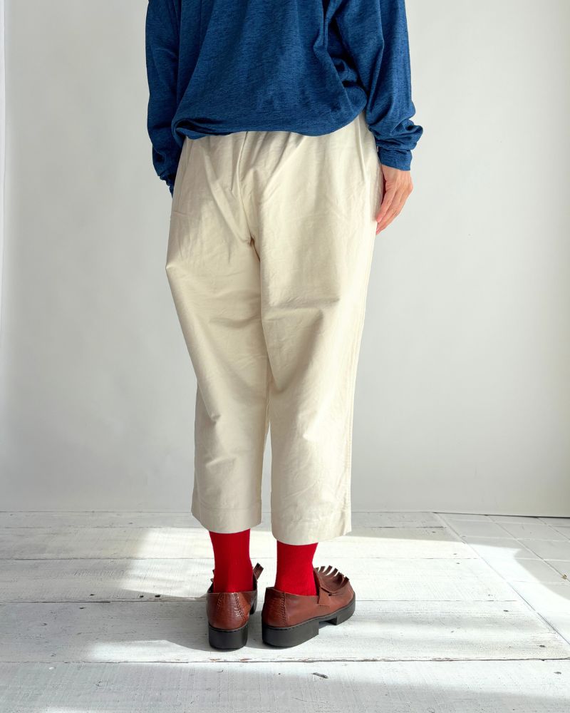Asymmetrical Baker Pants (Moleskin)  in Ivory