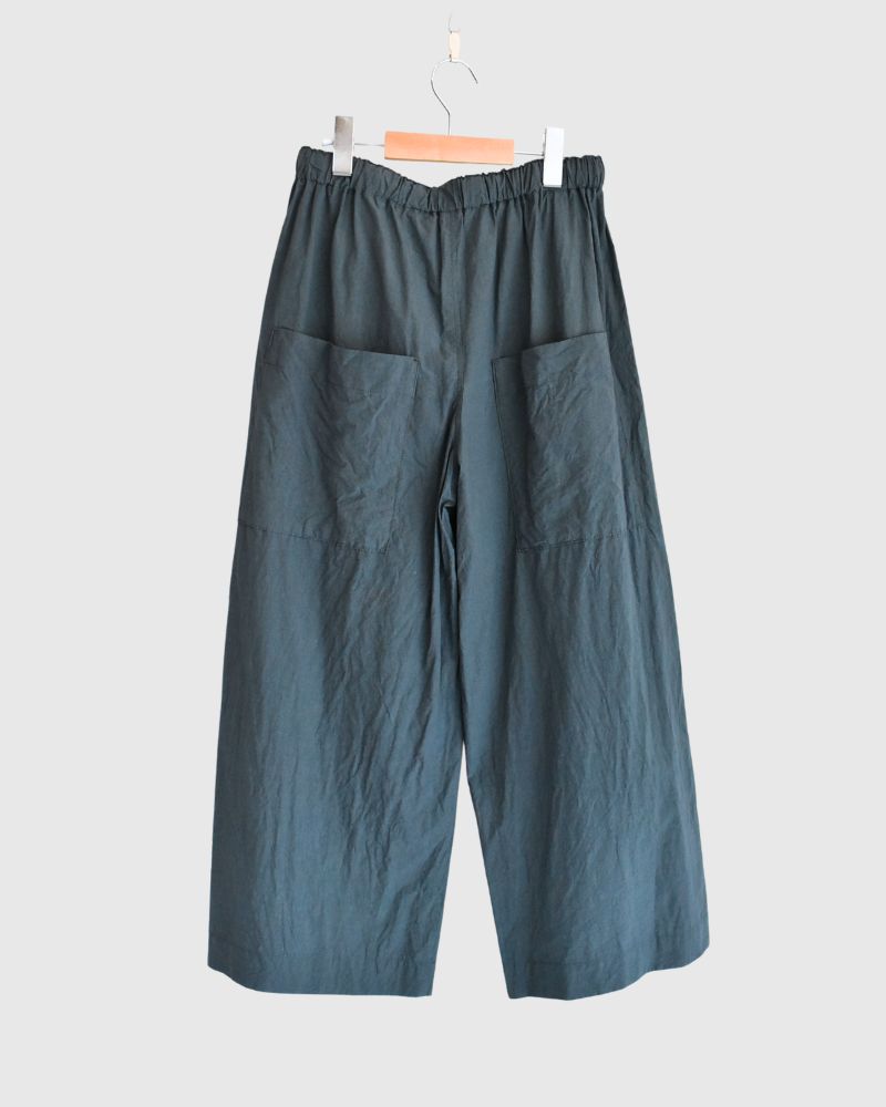 Easy Wide Pants in DarkGreen