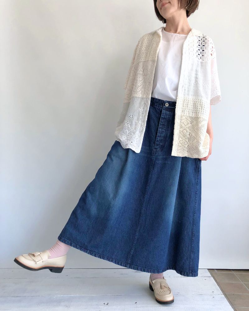 Patchwork Lace Shirt in White