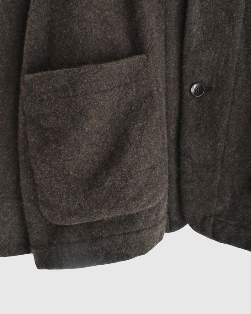 Wool tailored jacket in Brown