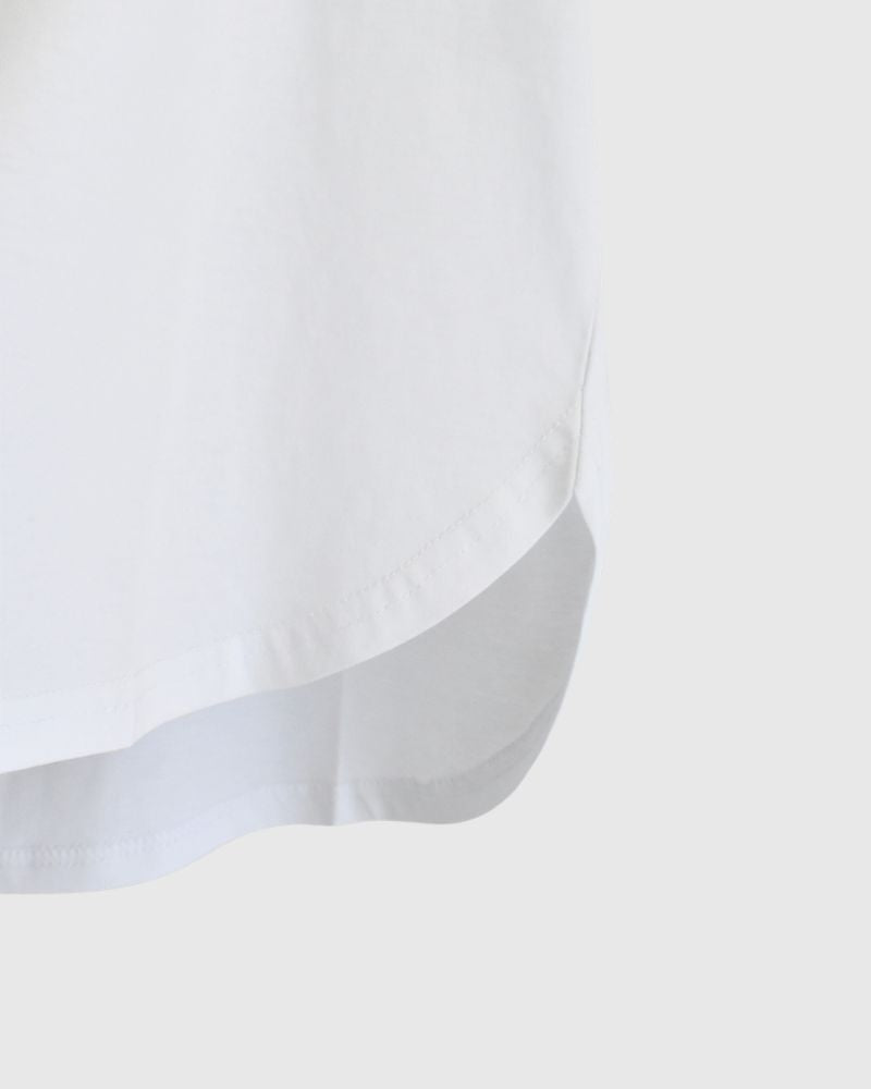 Tulle Embroidered Cotton Jersey Pullover 'NATTI' in OffWhite