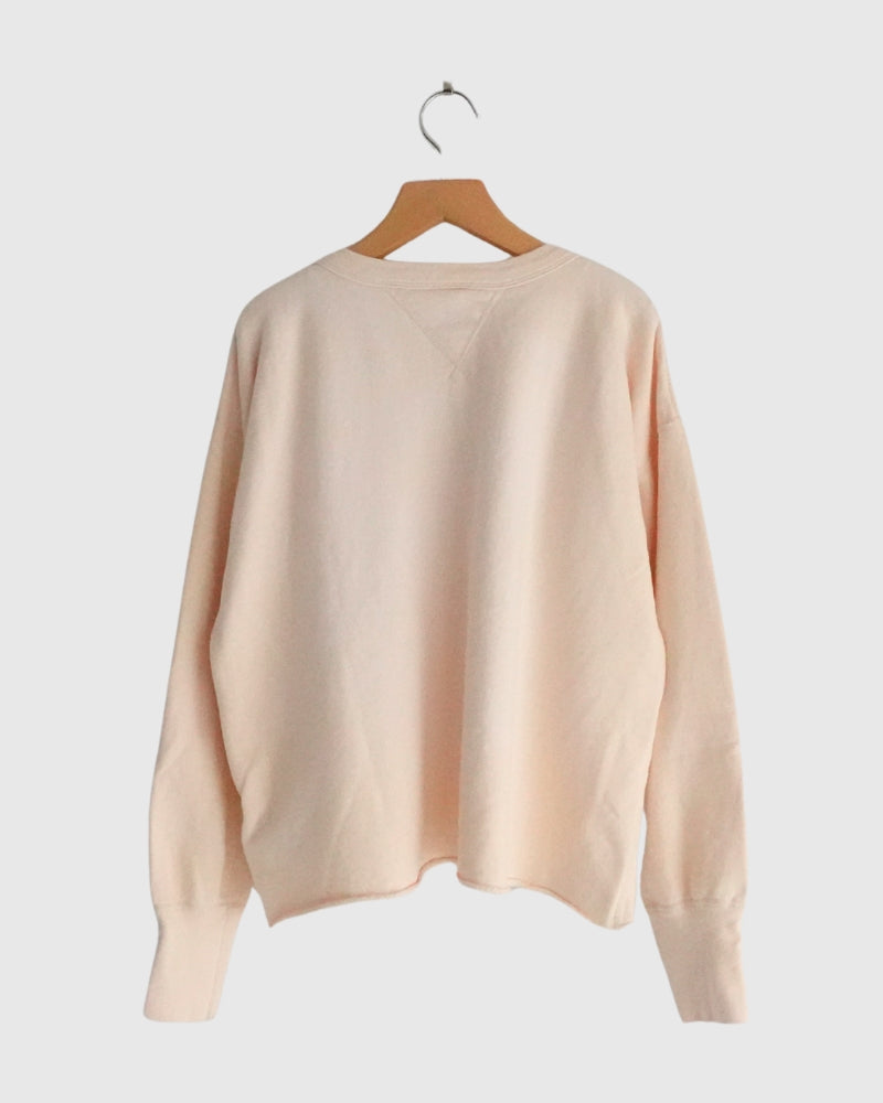 Vintage Sweat Double Gusset Pullover in White