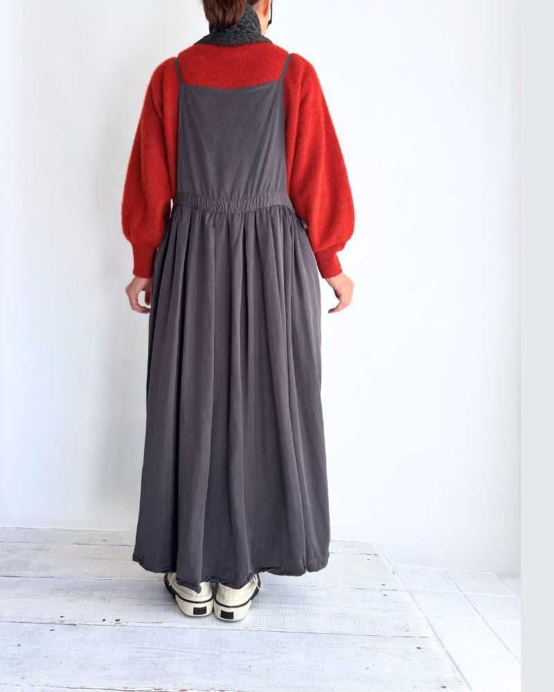 CURIOUS CAMISOLE ONE PIECE in Charcoal