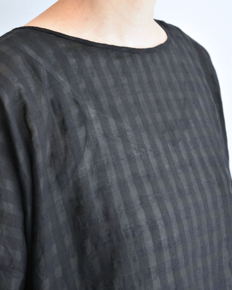 Drop Shoulder Smock in Black