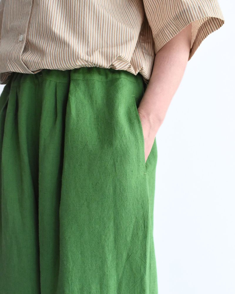 Egg Pants (LINEN/RAMIE) in Green