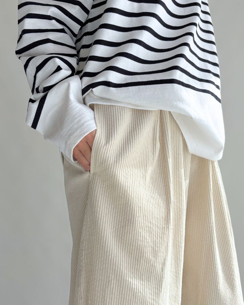 Egg Pants (Corduroy) in Ivory