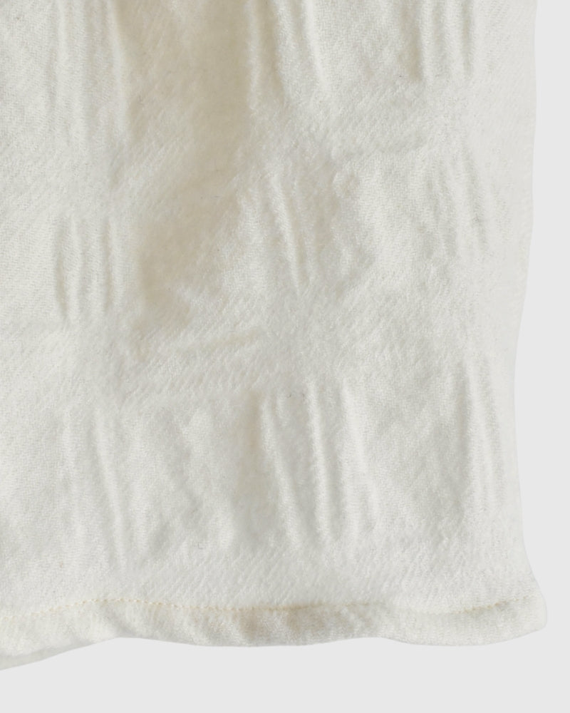 Wool Check Pants in Ivory