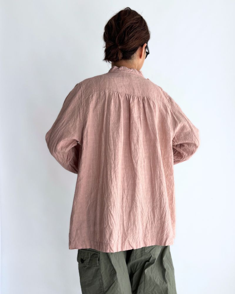 French Linen Shirt in Pink