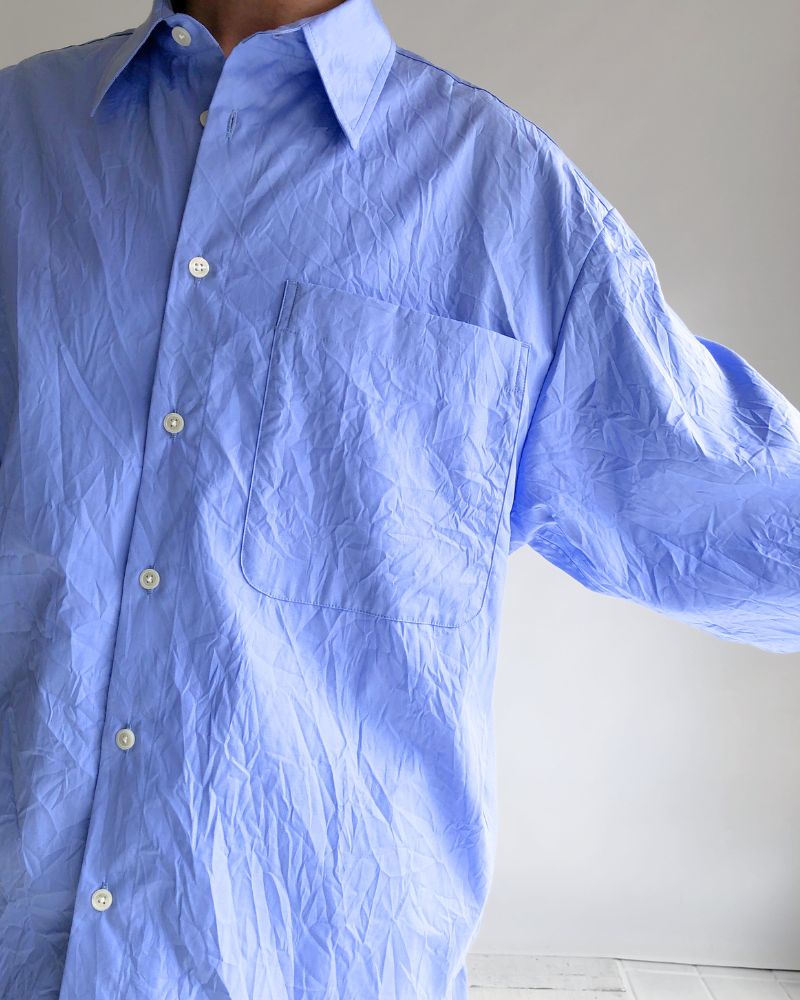 CLEA-CC 2-Way Regular Collar Shirt in Sax