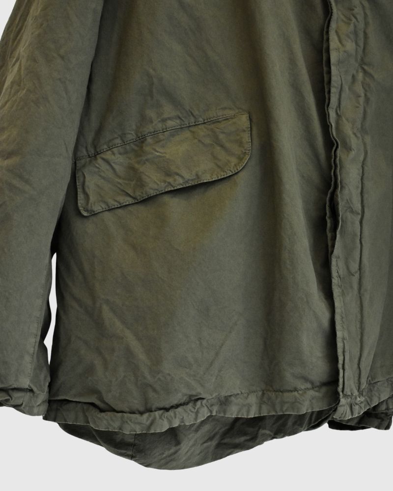 Garment Dye Short Coat in Khaki