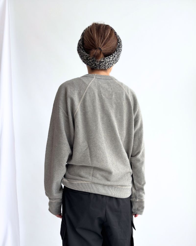 "HTS16" Printed Sweatshirt in MilkyGrey