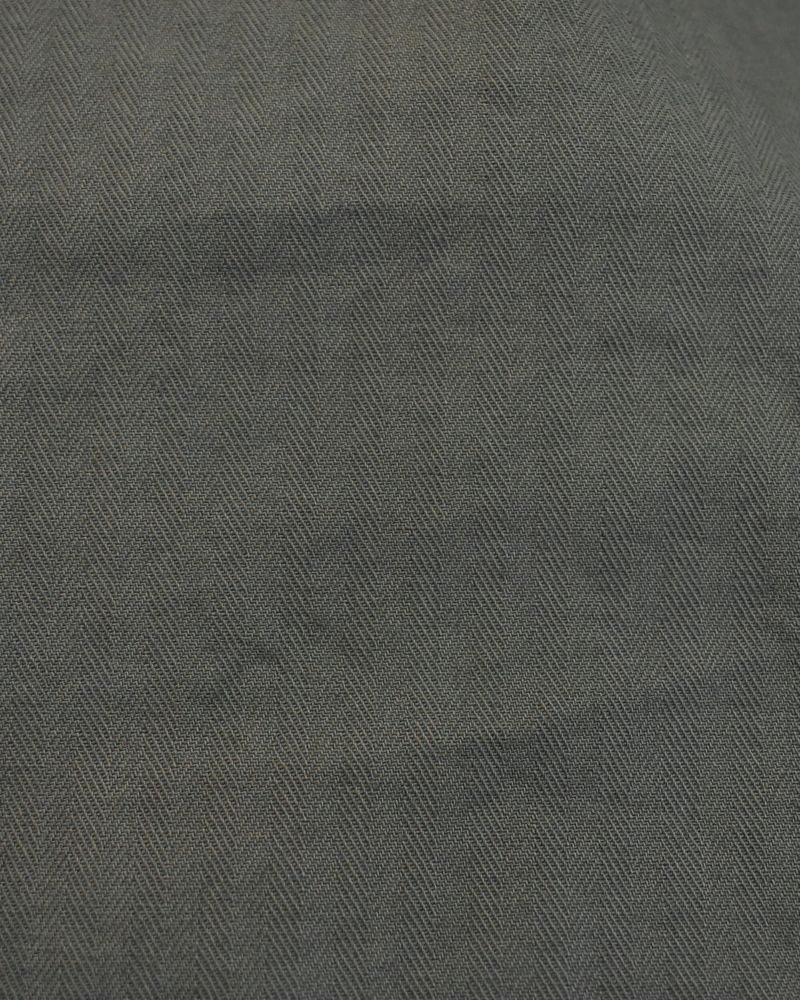 COTTON HERRINGBONE WASH EASY SKIRT in KhakiHerringbone