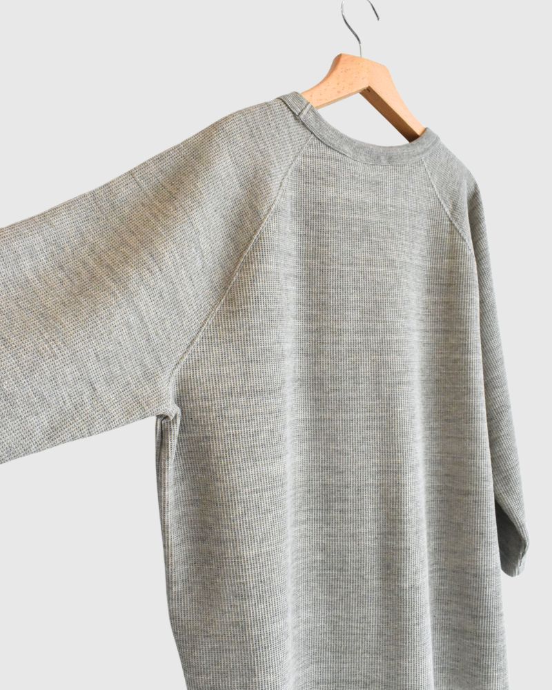 UNDYED Waffle Pullover in Gray