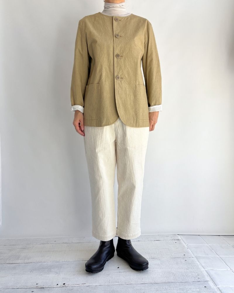 11WALE CORDUROY EASY TAPERED PANTS in OffWhite