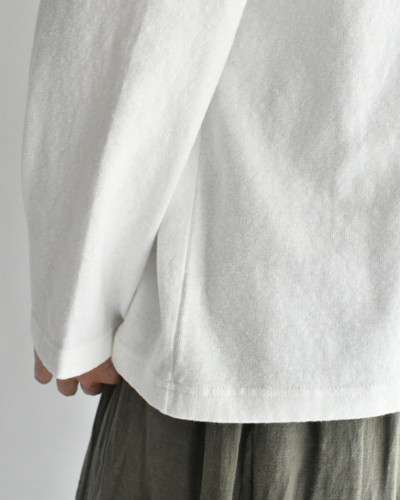 Jersey Pullover in White