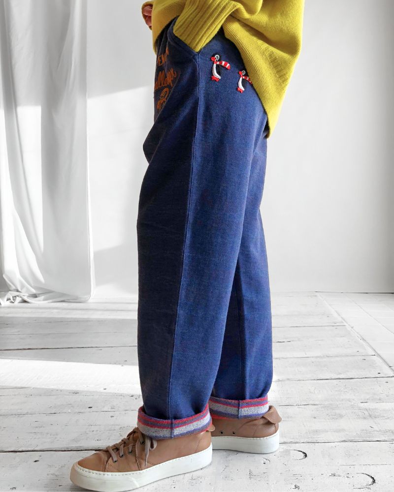 Inlay Striped PENNIE Pants in Navy