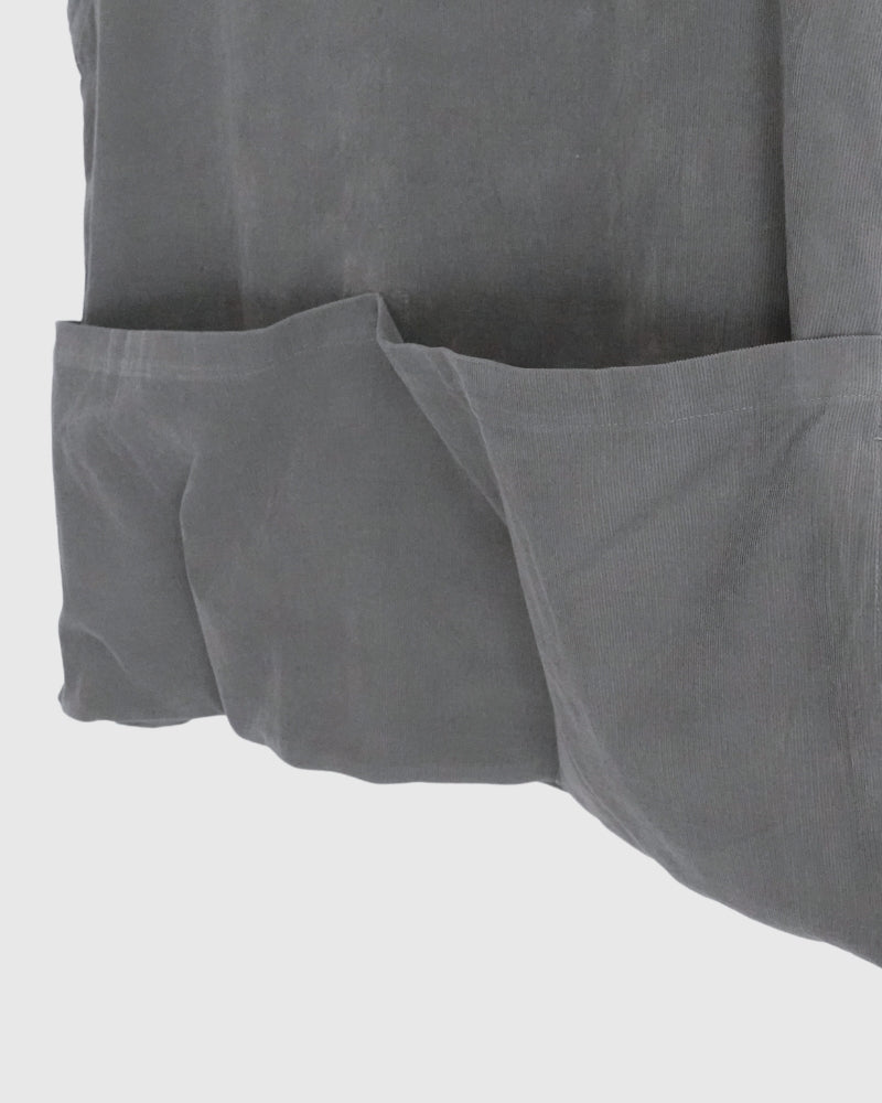 Work Pullover Vest (Corduroy) in Gray
