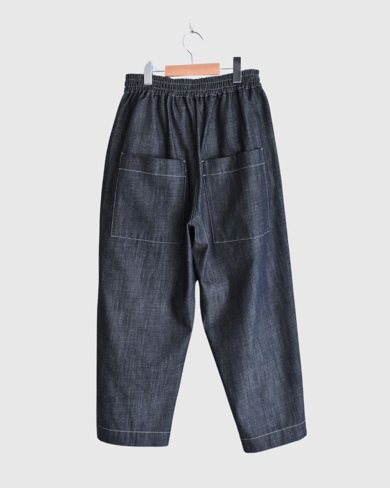 Big Pocket Wide Pants in Indigo