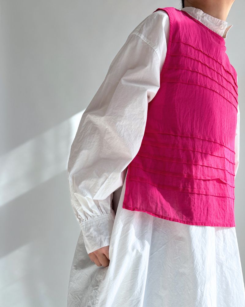 Boil Sleeveless Stack Blouse in Pink