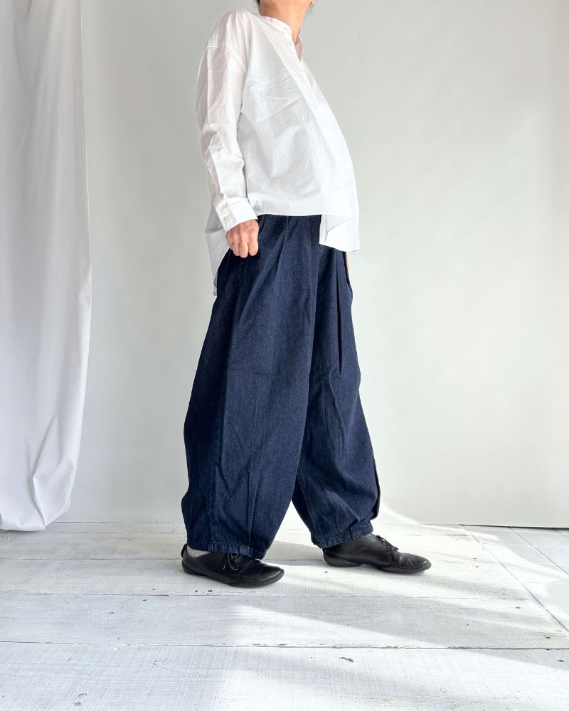 Hem Design Cocoon Silhouette Denim 'SAFY' in OneWash