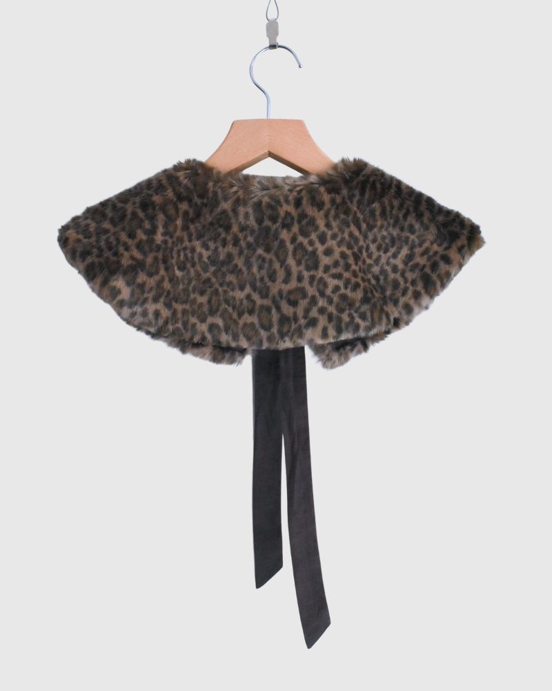 LEOPARD TIPPET in Brown