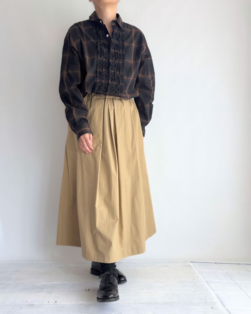 DOLLY-TWILL Tack Skirt in Beige