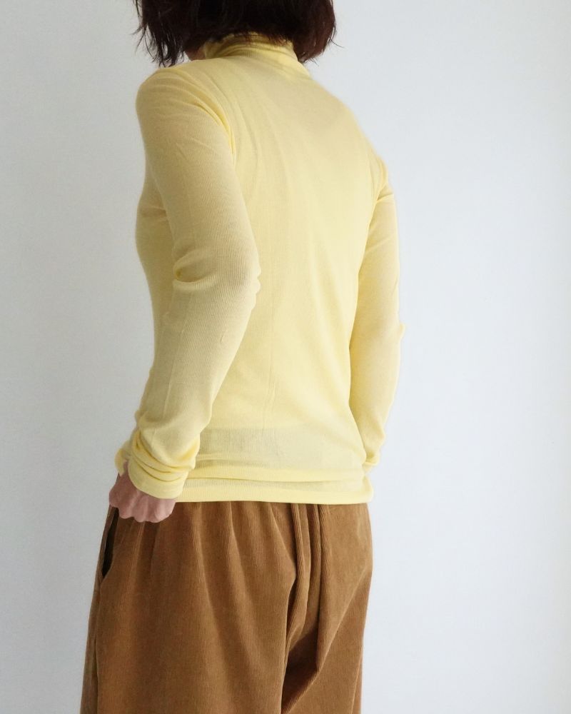 Turtleneck Pullover in Yuzu