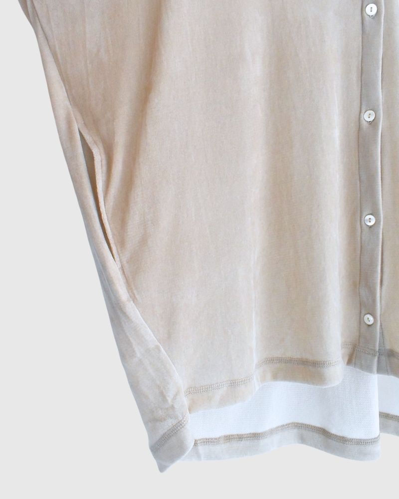 TULLE FLOCKY Cardigan in Beige