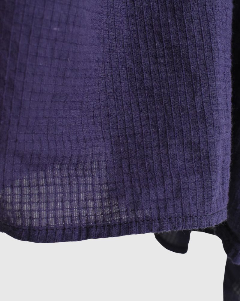 MINI PINTUCK PULLOVER DRESS in Purple