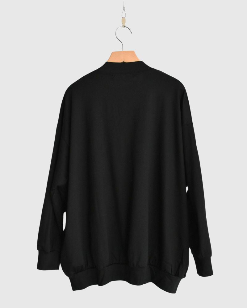 Silkette V-neck cardigan in Black