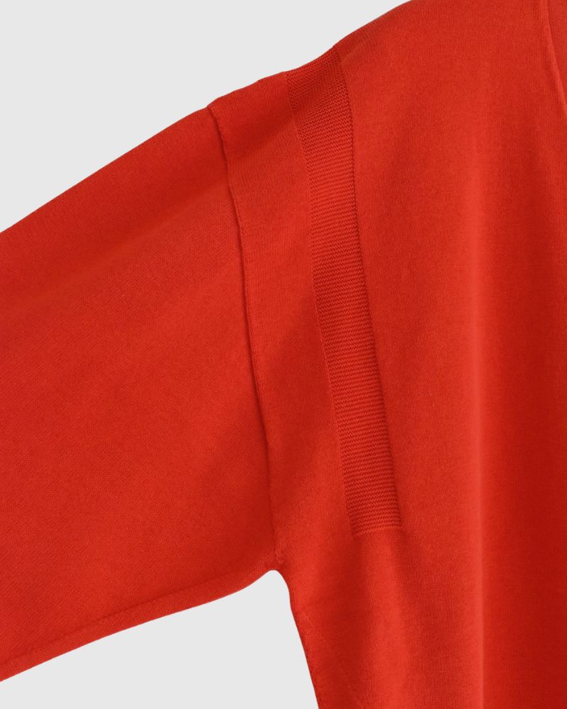 COVE V-Neck Short Cardigan in Orange