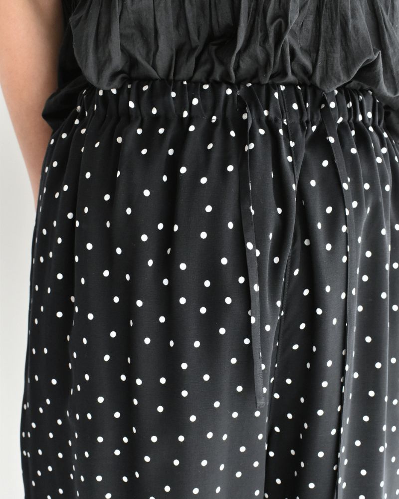 Ipeker Print Easy Pants in BlackDot