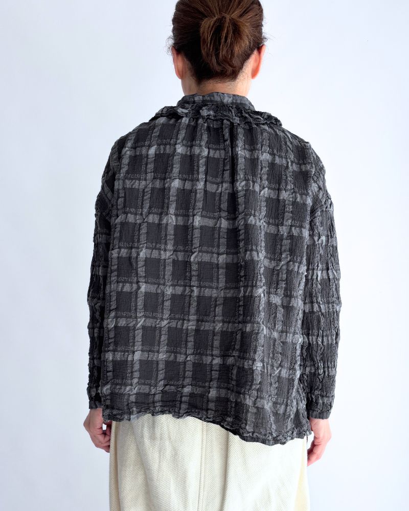 Favorite Check Blouse in GrayCheck