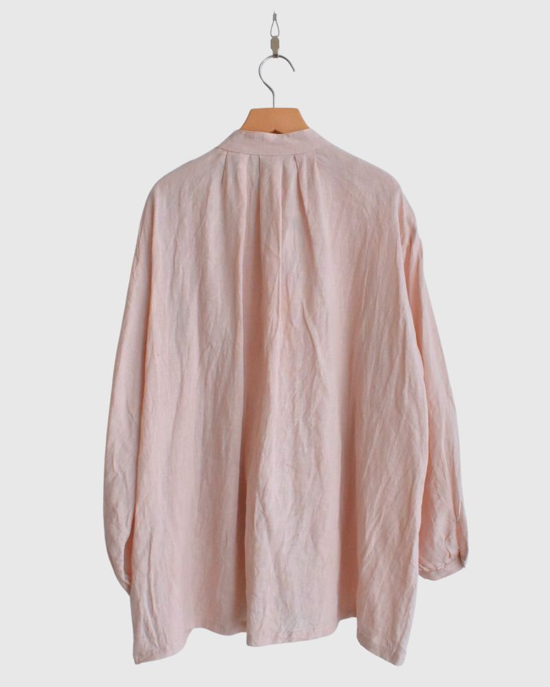 French Linen Shirt in Pink