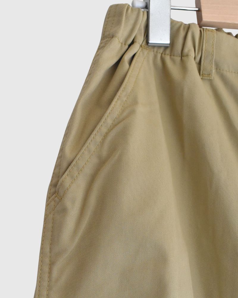 PE/C Twill Center Press Pants in Beige