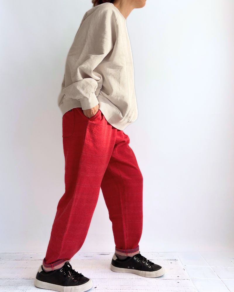 Inlay Striped PENNIE Pants in Red